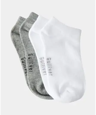 Носки, Цвет: Белый/Серый, Размер: 22-24