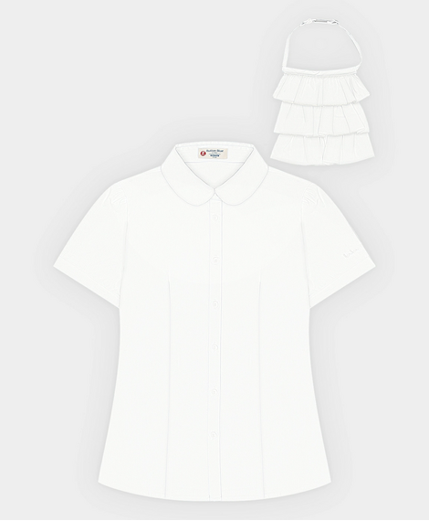 Блузка, Цвет: Белый, Размер: 158, изображение 5