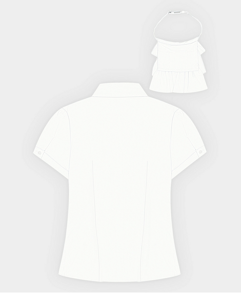 Блузка, Цвет: Белый, Размер: 170, изображение 6