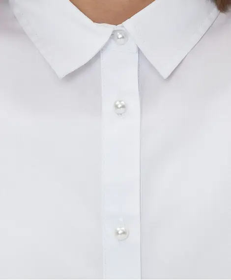 Блузка, Цвет: Белый, Размер: 152, изображение 3